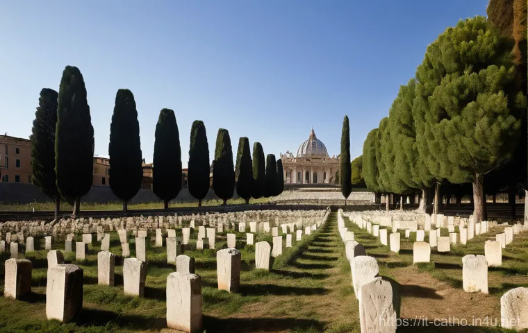 바티칸 시국 역사 - **Prompt: The Humble Seeds of Faith on Vatican Hill**
    "A solemn and atmospheric depiction of the...