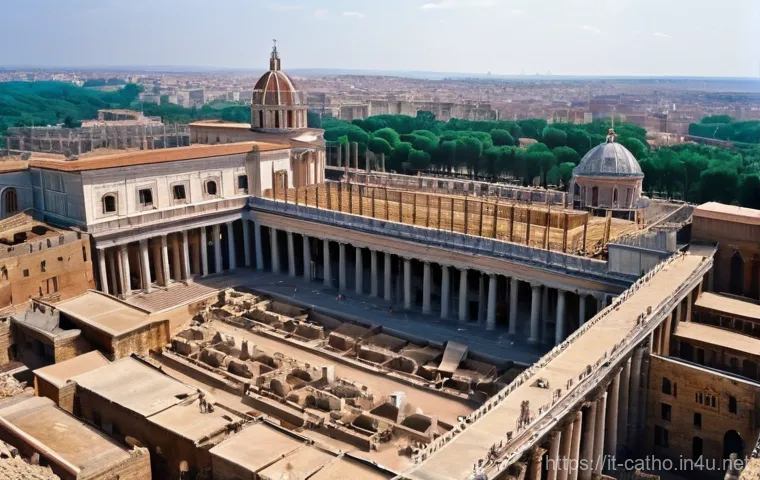 바티칸 시국 역사 - **Prompt: The Humble Seeds of Faith on Vatican Hill**
    "A solemn and atmospheric depiction of the...