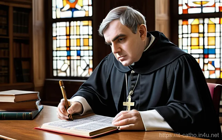 성 토마스 아퀴나스의 철학 - **A Contemporary Thinker: Thomas Aquinas as a Problem-Solver.**
    A highly detailed, realistic ill...